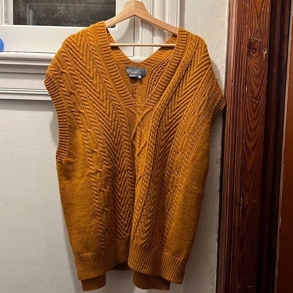 Anthropologie oversized sweater vest